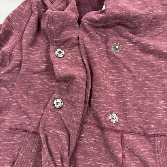 Lululemon Find Your Center Wrap Hoodie Berry Rust Red Womens 6 Athleisure - Picture 10 of 10